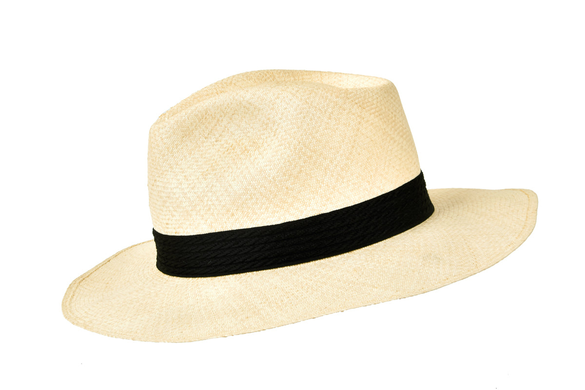 PANAMA HAT SUPER FINO TEAR DROP CROWN LLANO WEAVE