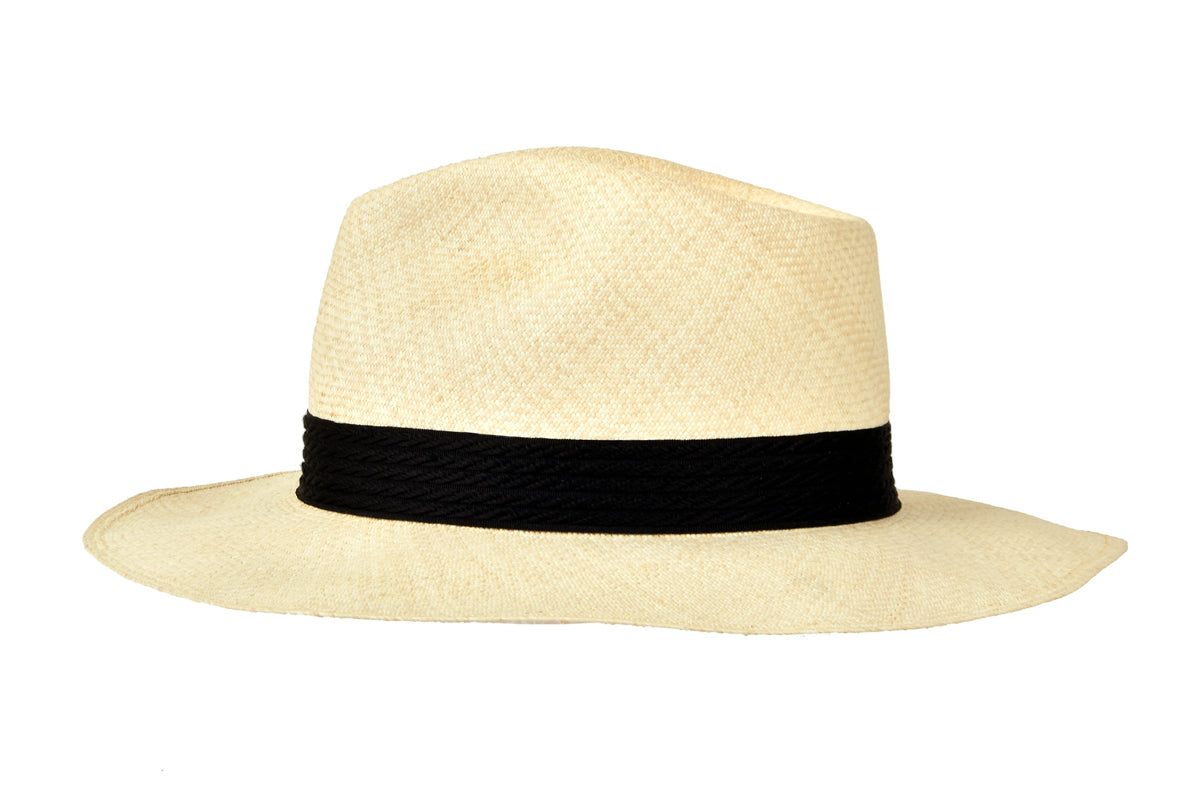 PANAMA HAT SUPER FINO TEAR DROP CROWN LLANO WEAVE